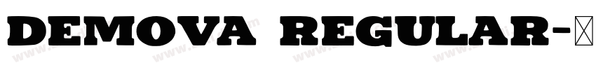 Demova Regular字体转换